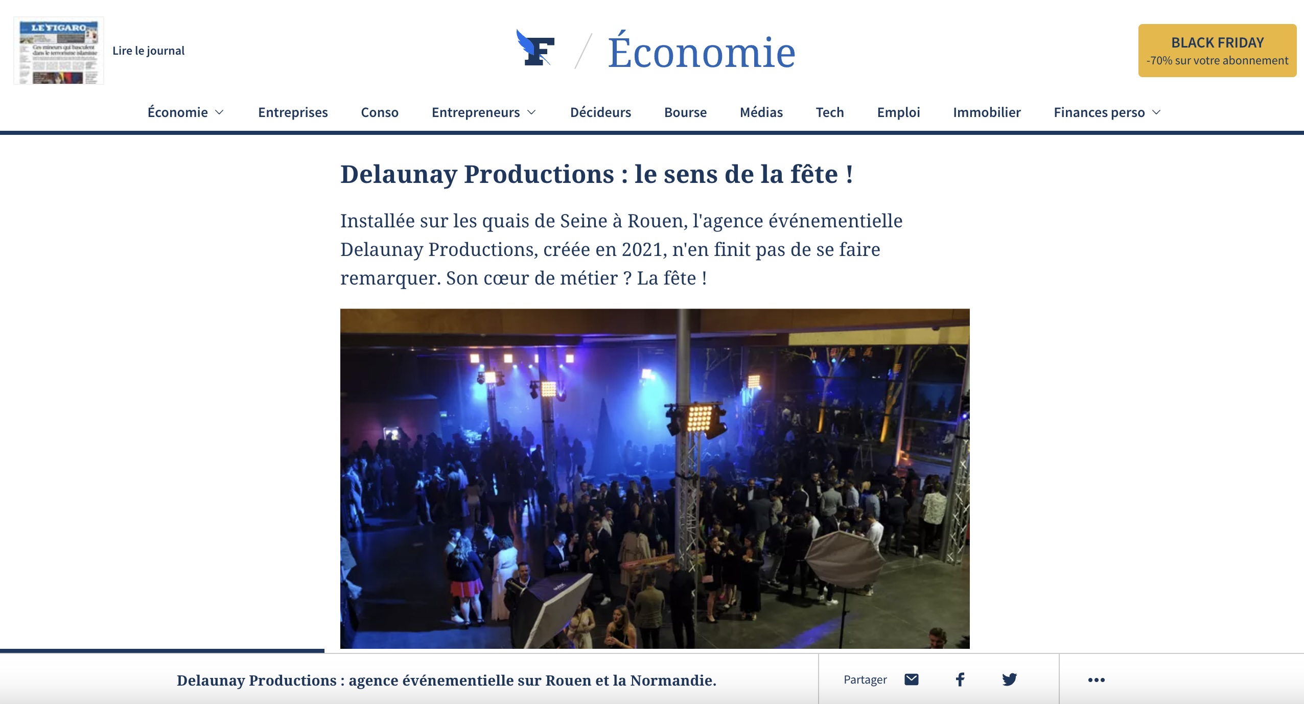 Delaunay Productions - Actualités - Delaunay Productions : le sens de la fête ! - Le Figaro