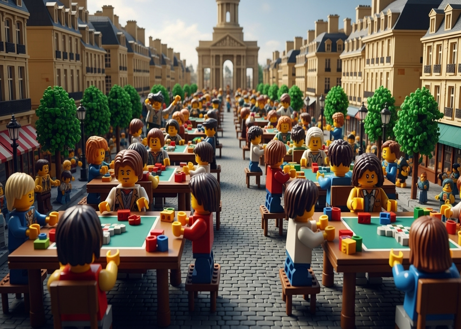 Le grand tournoi lego envahit les champs elysees en 2025